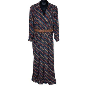 Modcloth NWT Flowy Palazzo V-neck Jumpsuit Floral Teal Rust Blue Size 4X